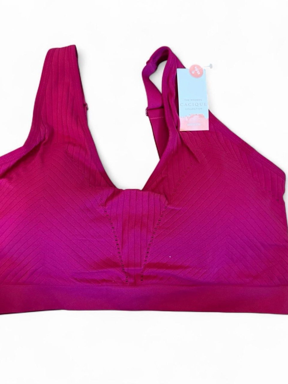Cacique Wireless Seamless Bralette 22/24 - Magenta